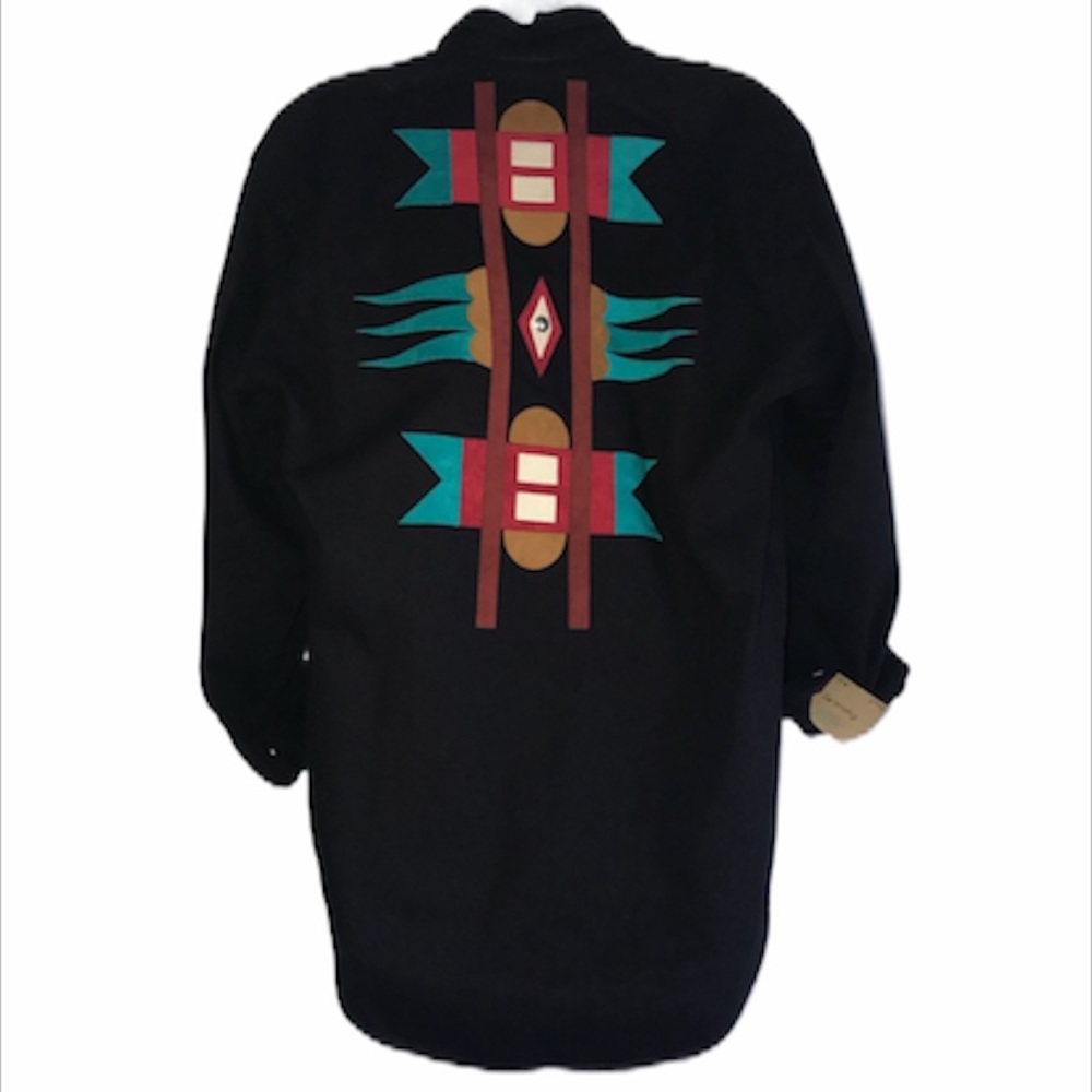 SUNDANCE DENIM WEAR Moxie Santa Fe shirt jacket southwestern design small S